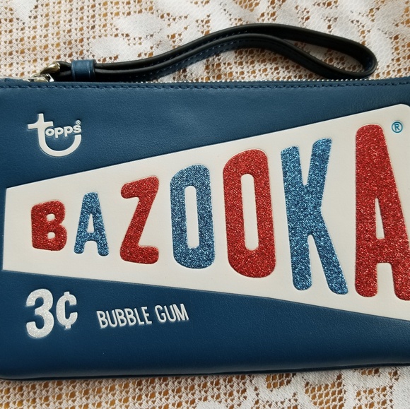 HP🎉Coach Topps Bazooka Bubble Gum Large Wristlet - Picture 7 of 7
